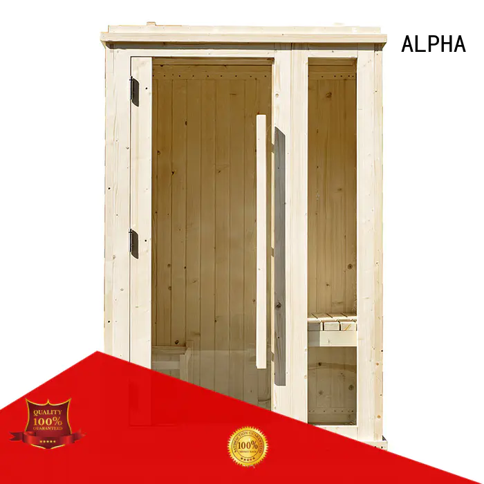 ALPHA quality 2 person sauna customized for outdoor