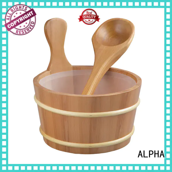 ALPHA Best sauna bucket and spoon Suppliers