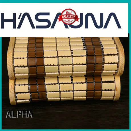 wooden spruce ALPHA Brand sauna headrest factory