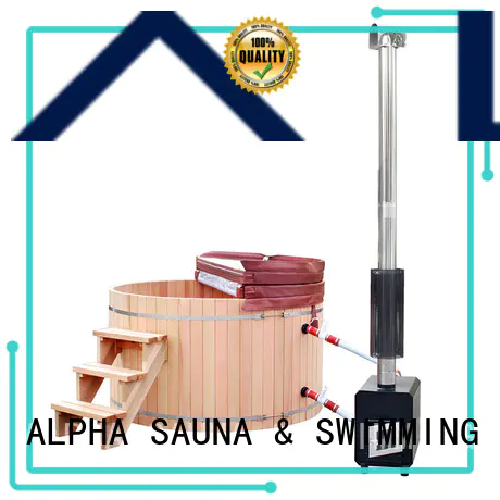 ALPHA wooden wood stove hot tub factory price for cabin