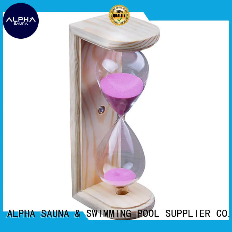 ALPHA color sand hourglass personalized for bathroom