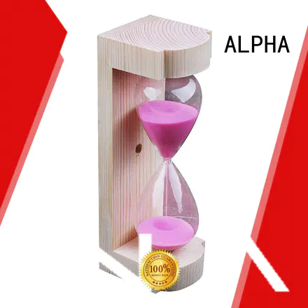 ALPHA alpha wooden sand timer personalized for villa