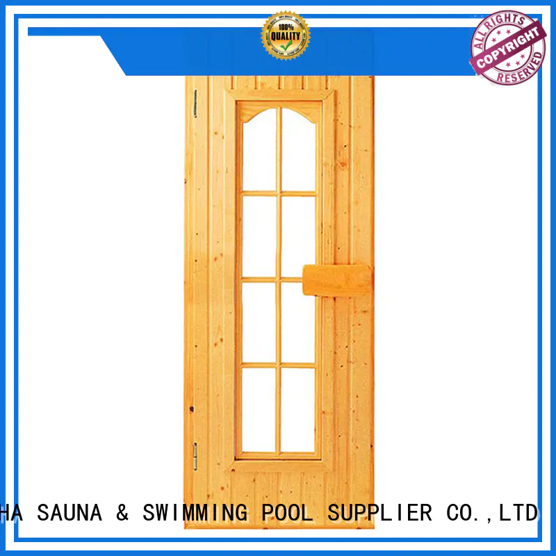 Quality ALPHA Brand toughened sauna door