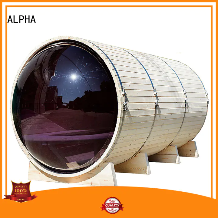 ALPHA Brand person porch cecertified panoramic sauna manufacture