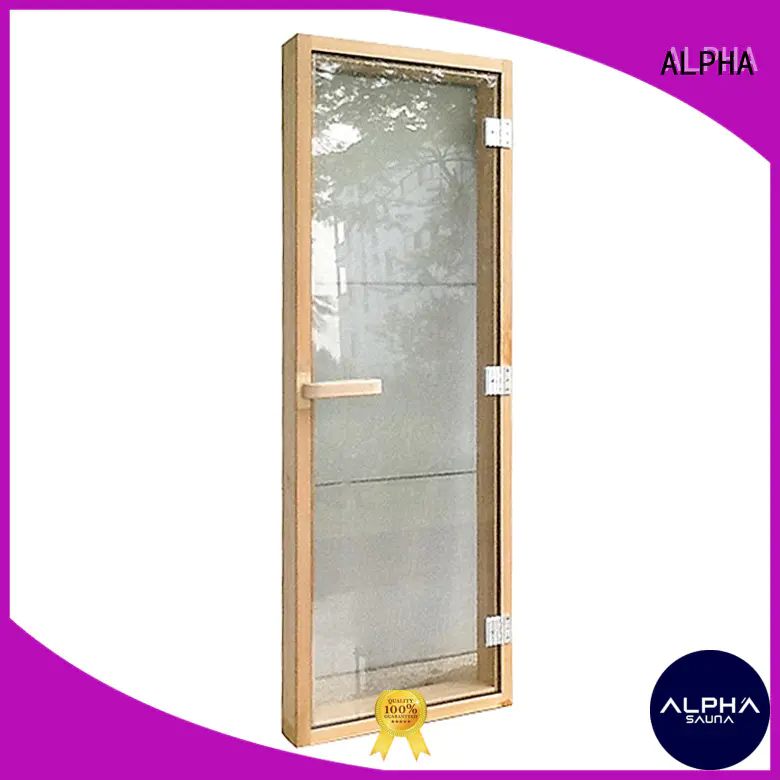 ALPHA cedar sauna room door wholesale for household