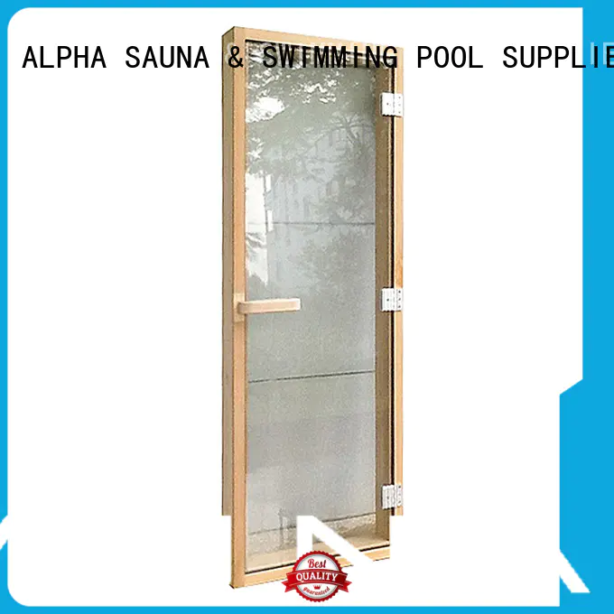 tempered steam room glass doors factory for villa ALPHA