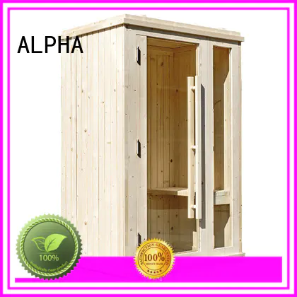 cedar wall barrel ALPHA Brand indoor sauna for sale manufacture
