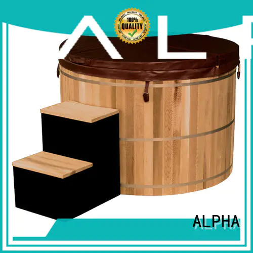 ALPHA tub wooden hot tub design for bathroom