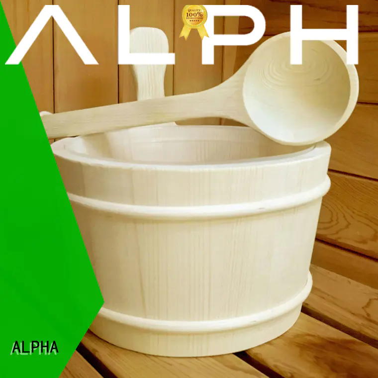 ALPHA Brand sprucered aspen rooms wooden bucket