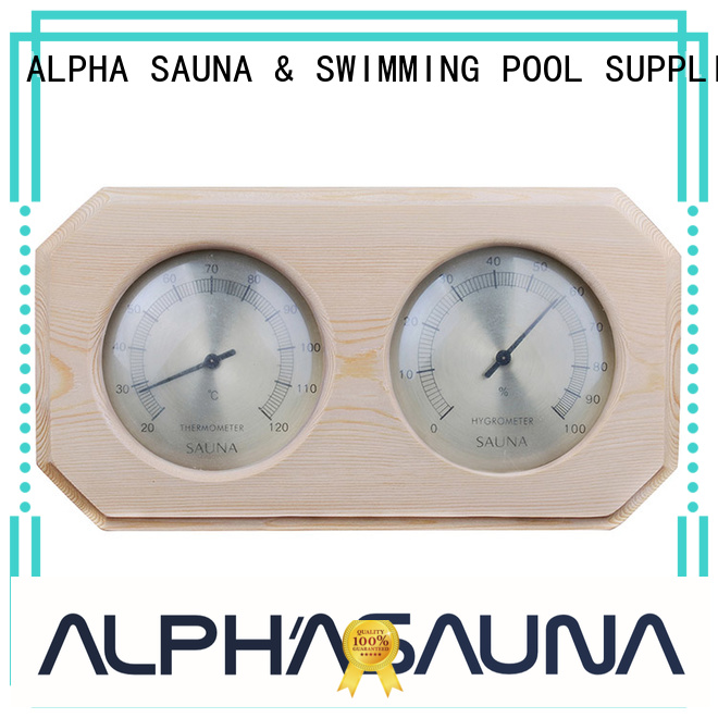 ALPHA Brand dial alphasauna pine sauna thermometer