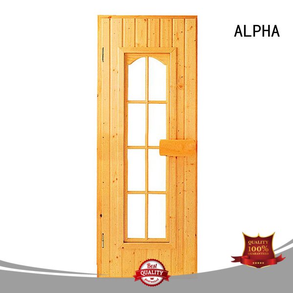 door reversible sauna wood door ALPHA Brand