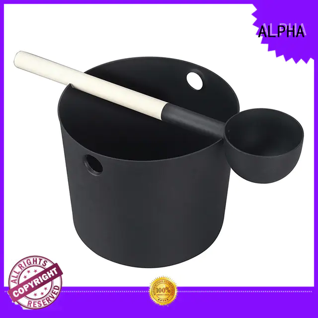 spruceaspen Custom alphasauna wooden bucket plastic ALPHA
