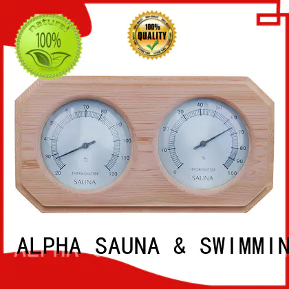 angled Custom hygrometer​ sauna thermometer thermometer ALPHA
