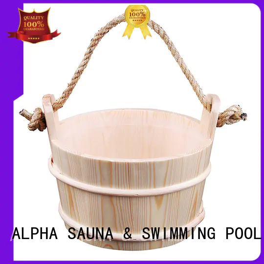 ALPHA High-quality sauna bucket and ladle for business