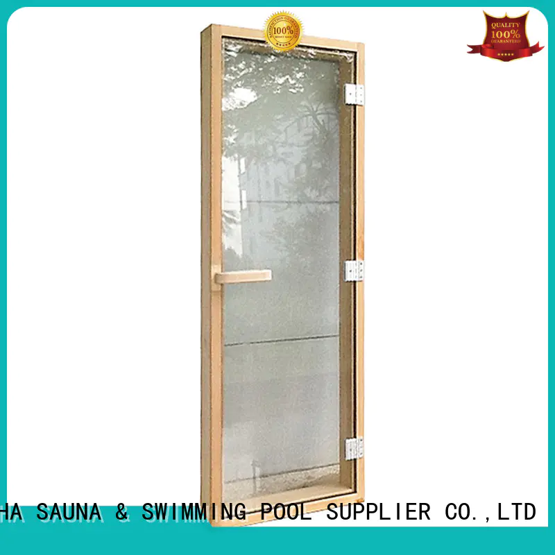 hinges glass reversible size ALPHA Brand sauna door supplier