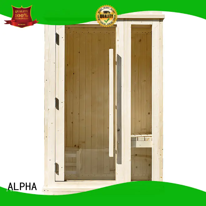 ALPHA wood mini sauna directly sale for bathroom