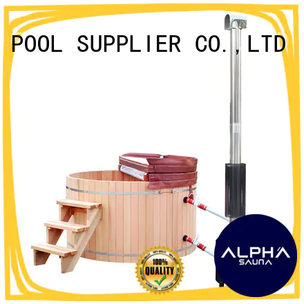ALPHA Canadian wood heated hot tub manufacturer for indoor