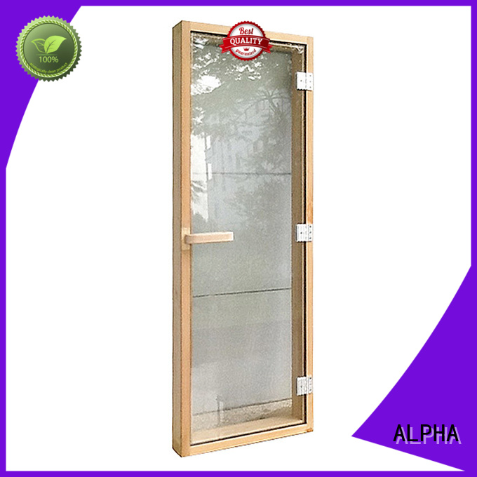 ALPHA wooden sauna door wholesale for hotel