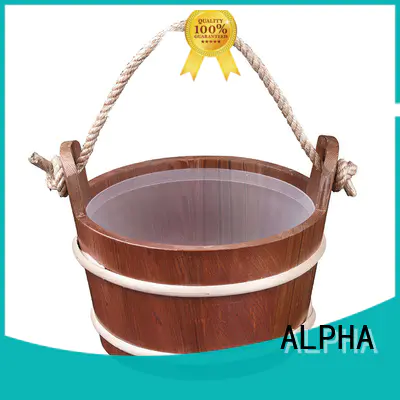 ALPHA aspenred wooden bucket inquire now for outdoor