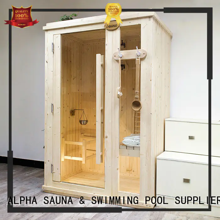 ALPHA Brand no insulation wall custom indoor sauna for sale