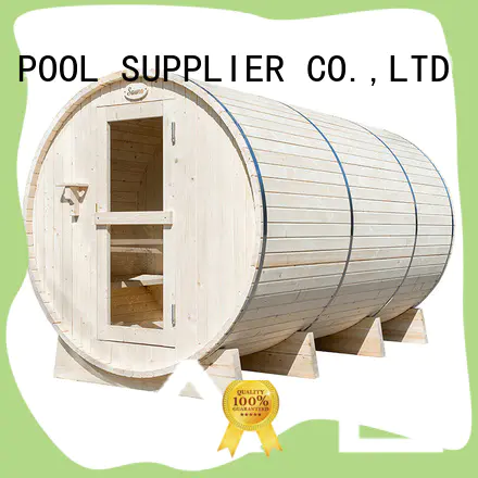 Round Barrel Sauna Room With Harvia Electrical Heater 8 Person Pine