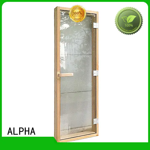 sauna wood door windown spruce door Warranty ALPHA