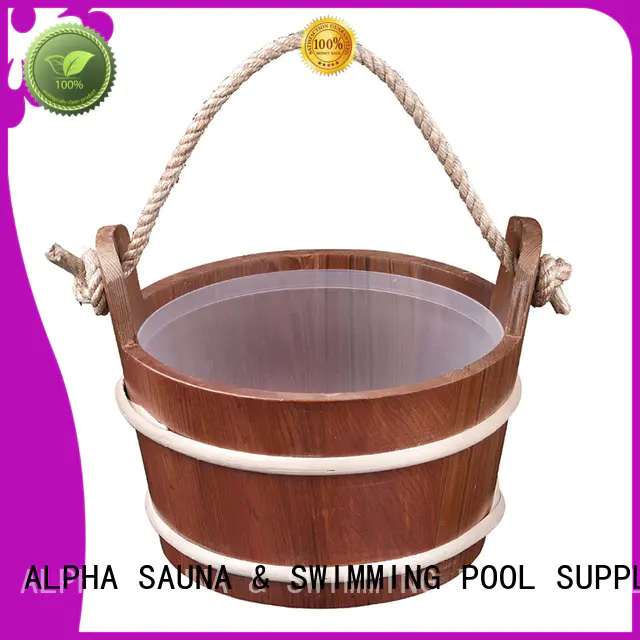 ALPHA strong wooden sauna bucket manufacturer for outdoor