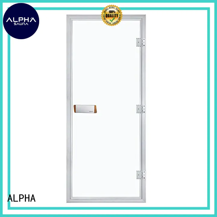 ALPHA stainless steel steam room glass doors wholesale for household