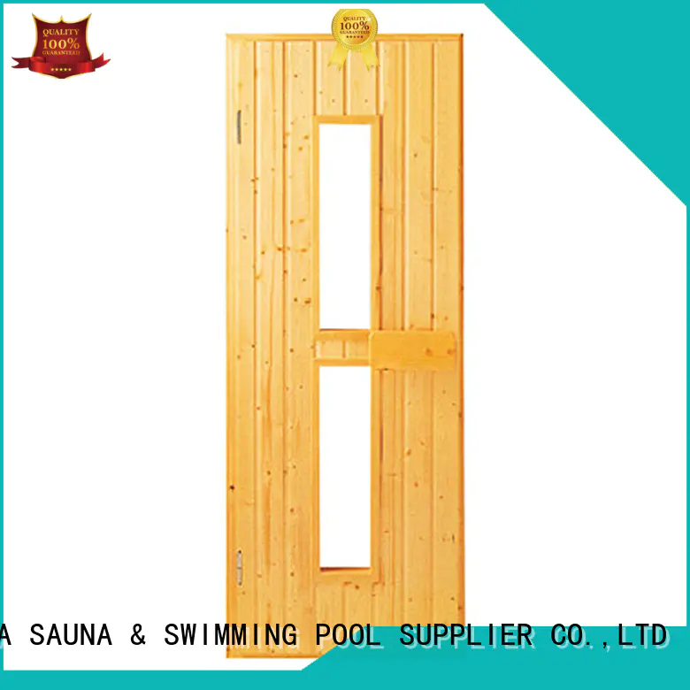 wooden sauna room door factory for villa