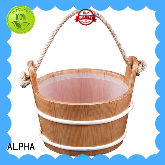 sauna bucket and ladle spruceaspen for outdoor ALPHA