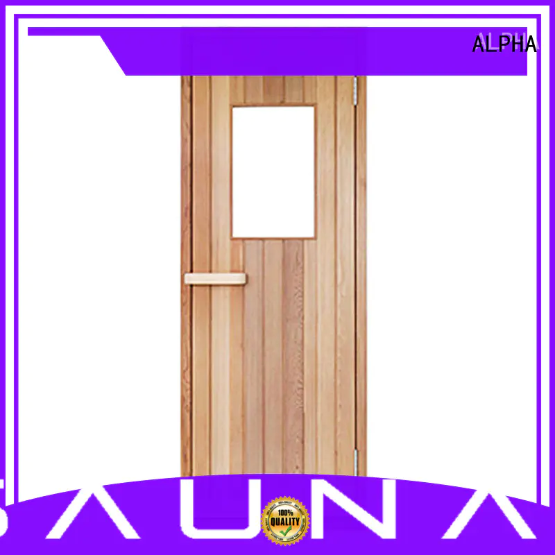 cedar sauna door solid for villa ALPHA