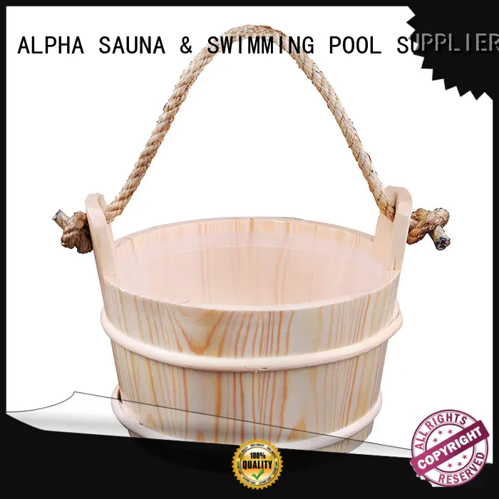 accessories insert ALPHA Brand wooden bucket