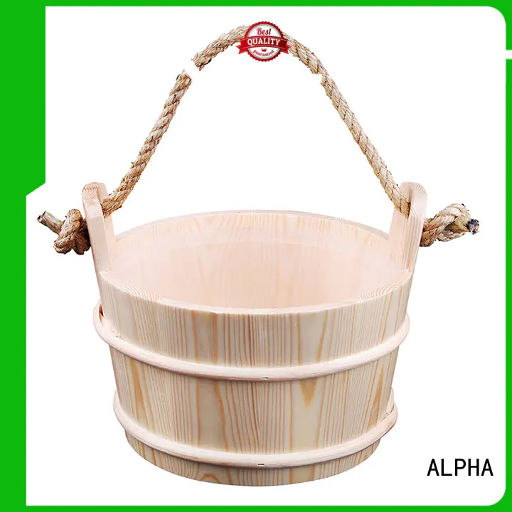 paiting cedaraspen wooden bucket ALPHA Brand