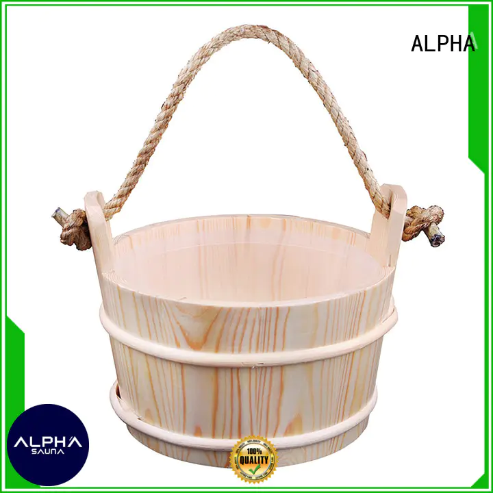 aspen dry ALPHA Brand wooden sauna bucket