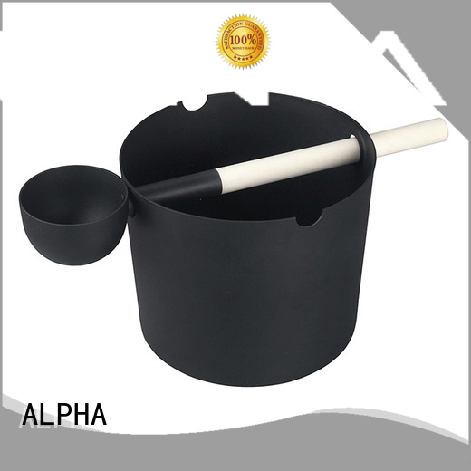 ALPHA dry wooden bucket manufacturer for cabin