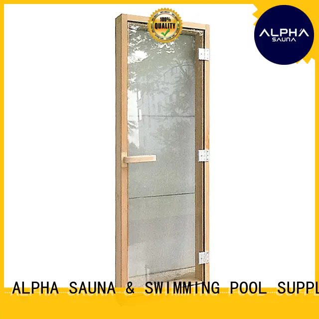 ALPHA Custom sauna glass door factory
