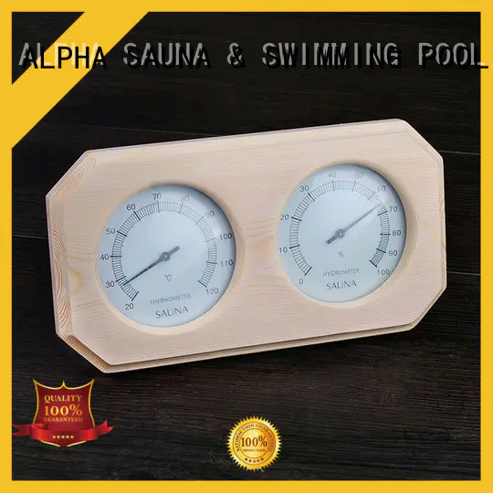 ALPHA pine sauna thermometer customized for outdoor