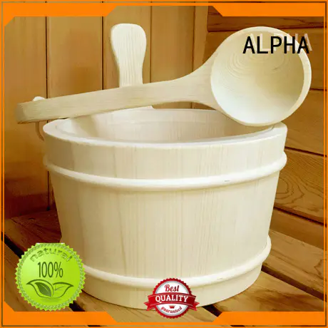 ALPHA High-quality sauna bucket and ladle company