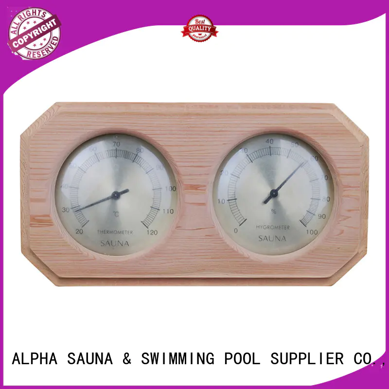 angledsauna thermometer hygrometer golden from China for indoor