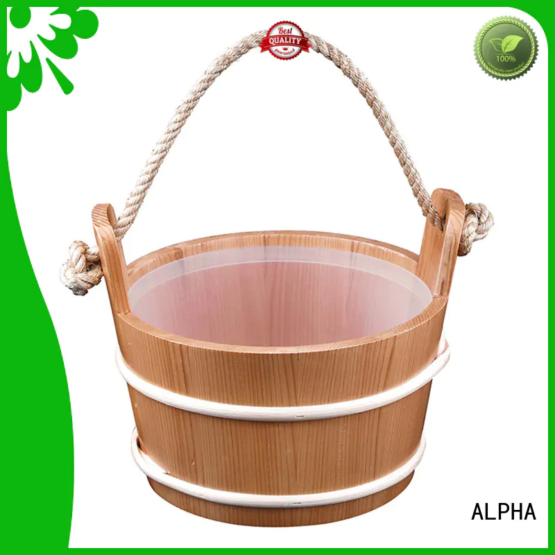 cedaraspen ladle wooden sauna bucket ALPHA manufacture