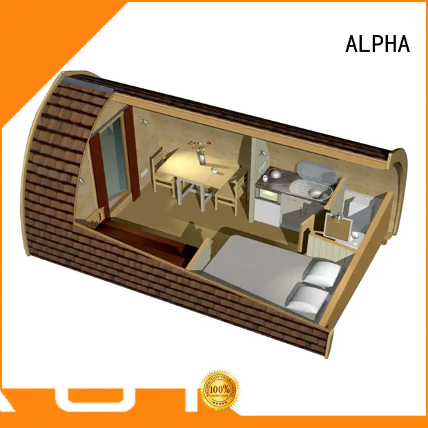 wooden glamping pods 4800 for outdoor ALPHA