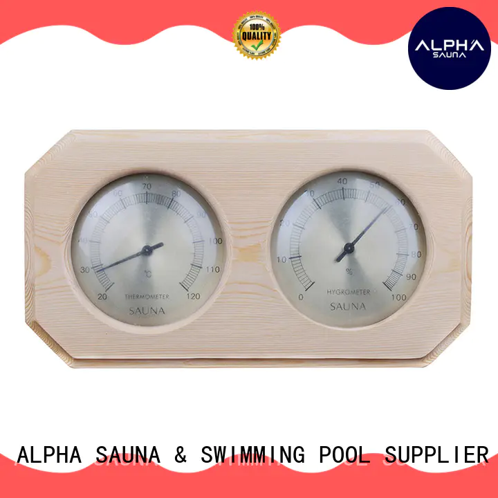 ALPHA oblique sauna thermometer hygrometer supplier for indoor