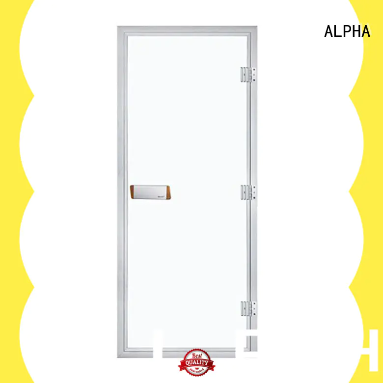 ALPHA sauna glass door manufacturers