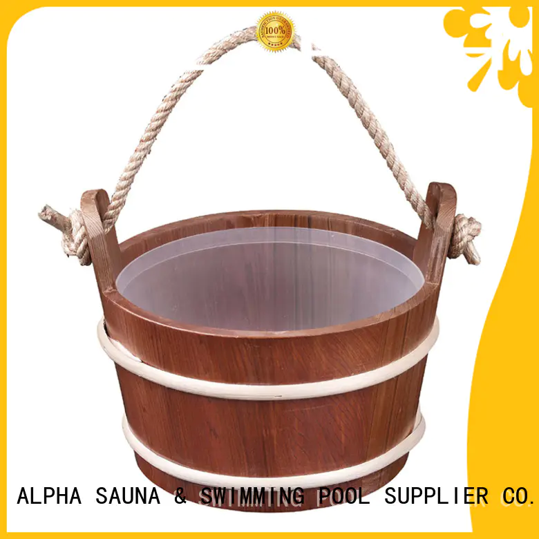 wooden sauna bucket bamboo spruceaspen wooden bucket rope company