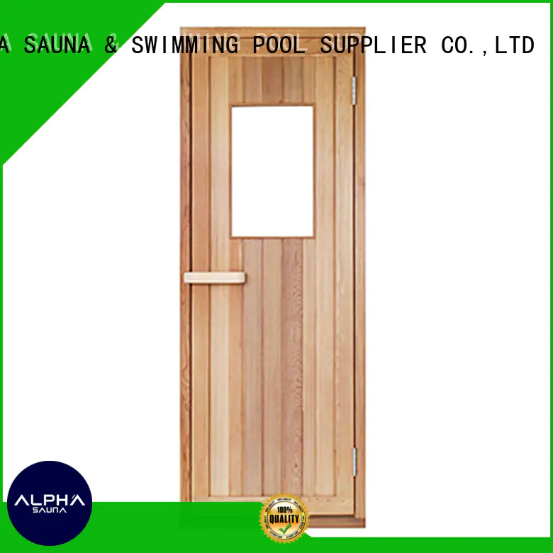 sauna wood door solid ALPHA Brand sauna door