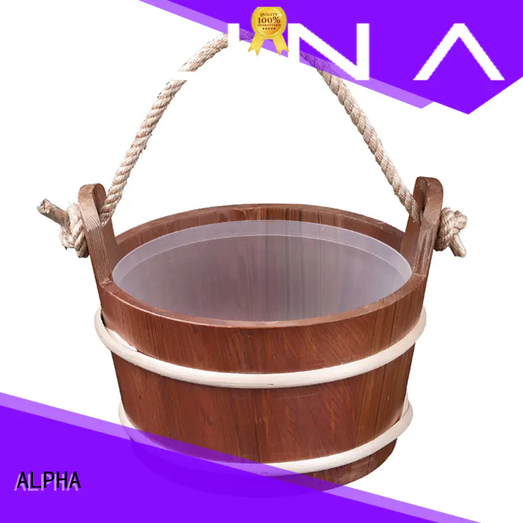 ALPHA cedaraspen sauna ladle manufacturer for cabin