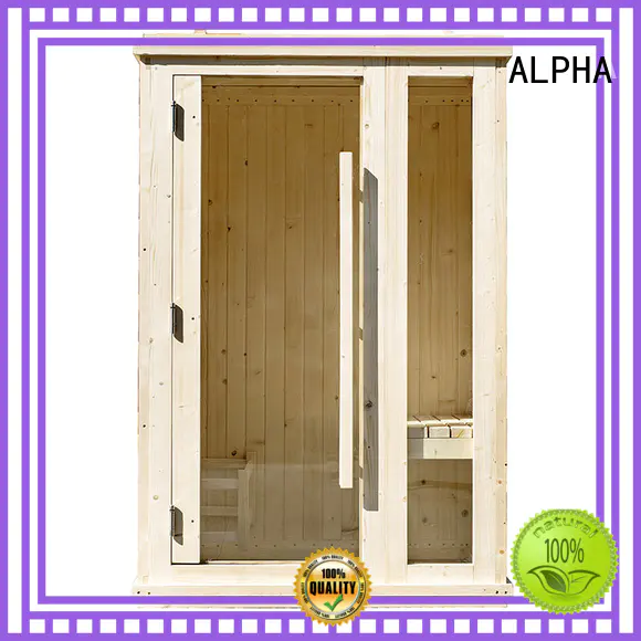 ALPHA option indoor sauna from China for indoor
