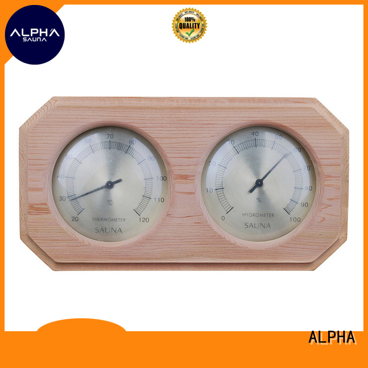 thermometer sauna alphasauna pine hygrometer ALPHA Brand company