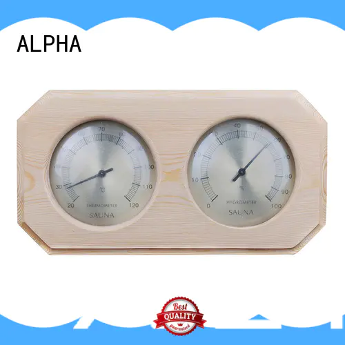 ALPHA oblong sauna hygrometer customized for outdoor