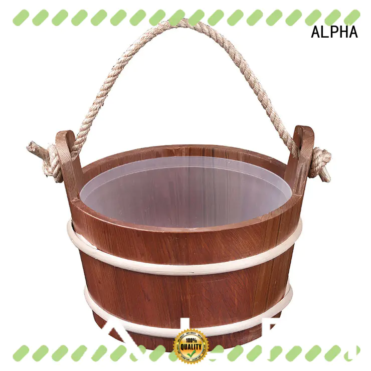 ALPHA including sauna bucket and ladle factory price for villa